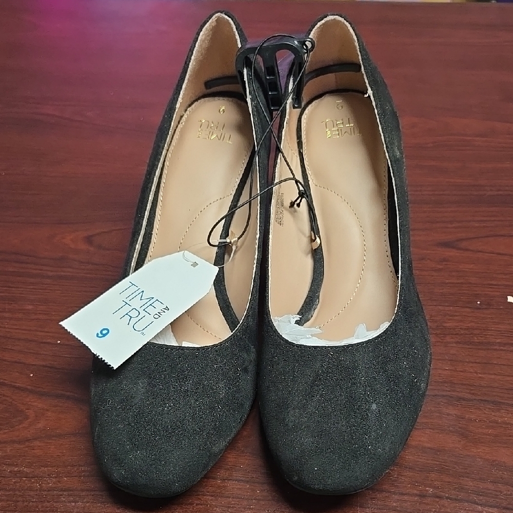 Time and Tru Black Heels for Timeless Style